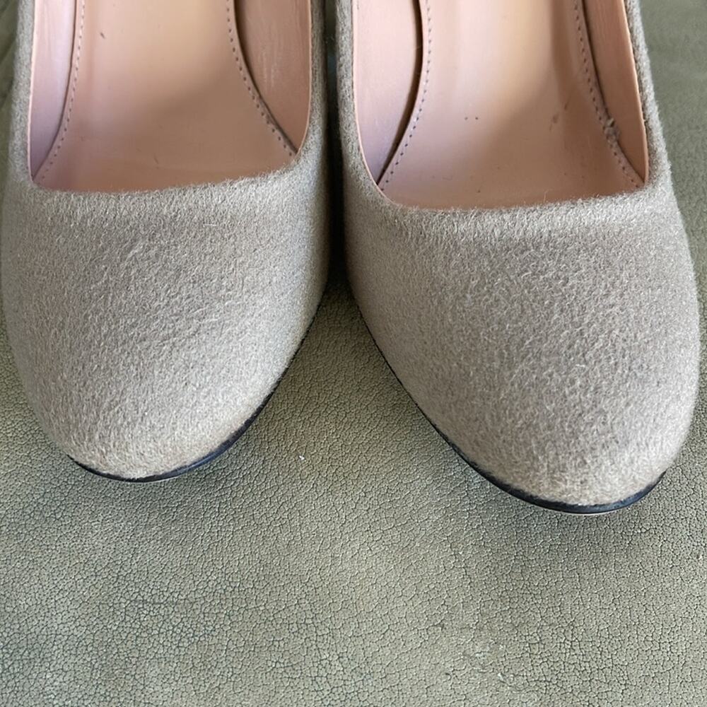 Brooks Brothers Women’s Block Heel Pumps Genuine Leather In Light Brown Size 7.5 - Picture 7 of 13